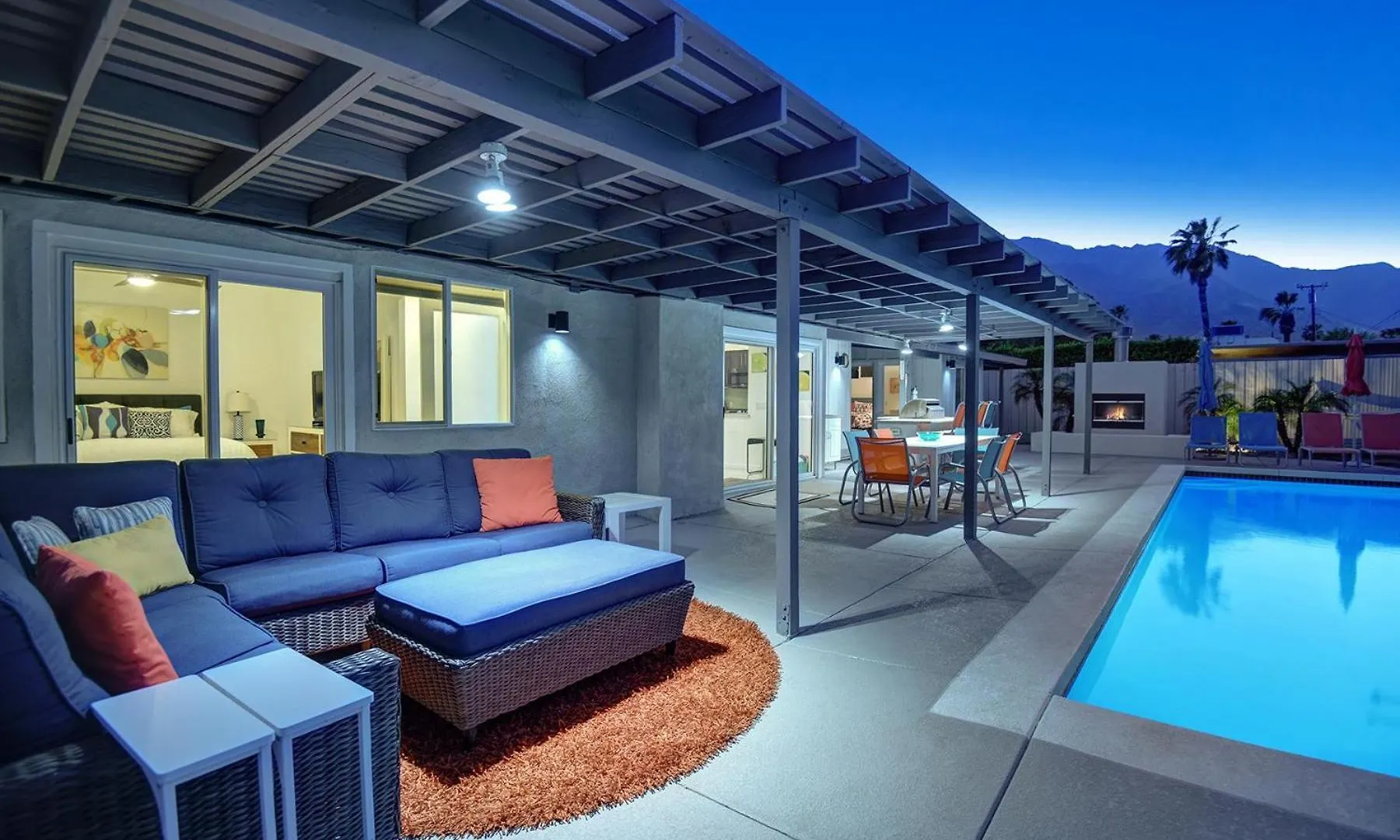 فيلا Teal And Tangerine Retreat بالم سبرينغس 0*,  الولايات المتحدة الأمريكية